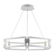 Trans Globe MDN-1589 WH - 30" LED PENDANT-RECTANGLE LINK